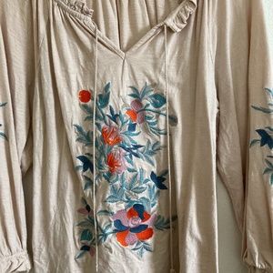 Women’s Embroidered Long Sleeve Shirt